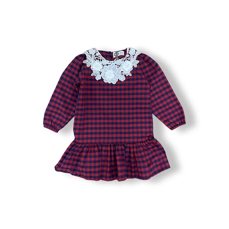 Evelyn embroidered dress dress North Kidzz 