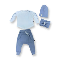 Gender neutral clothing sets blue