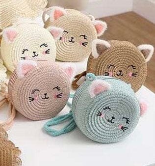 straw bag cat North Kidzz 