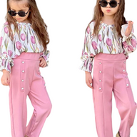 floral girls suit
