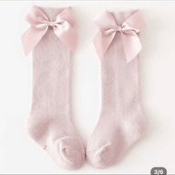 Knee socks with bow North Kidzz Pink Small 2-4 years 