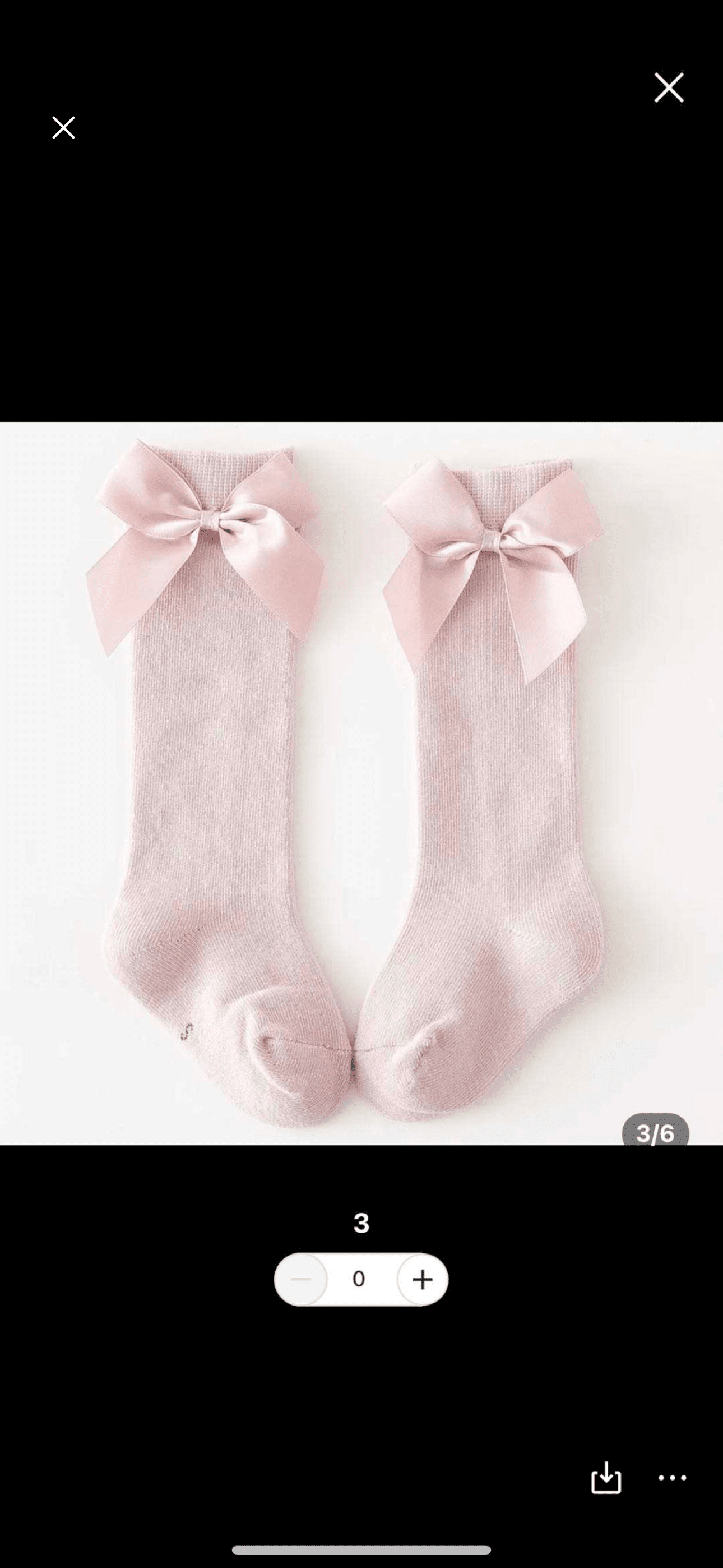 Knee socks with bow North Kidzz Pink Small 2-4 years 