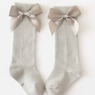 Knee socks with bow North Kidzz Grey Small 2-4 years 