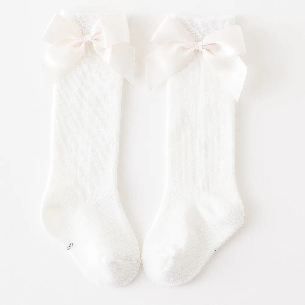 Knee socks with bow North Kidzz White Small 2-4 years 
