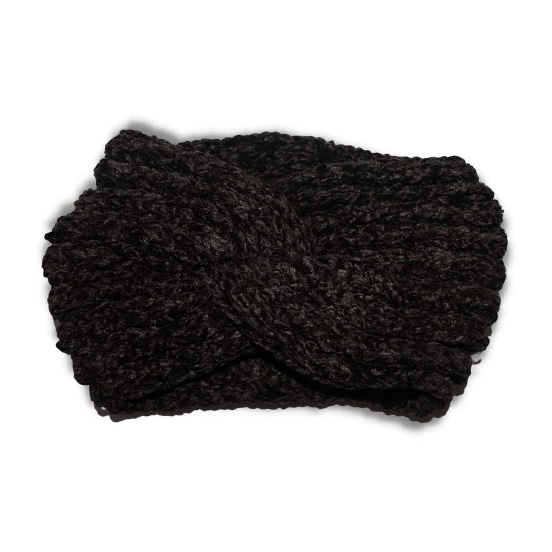 Crochet Headband infinityfashion.com.au Black 