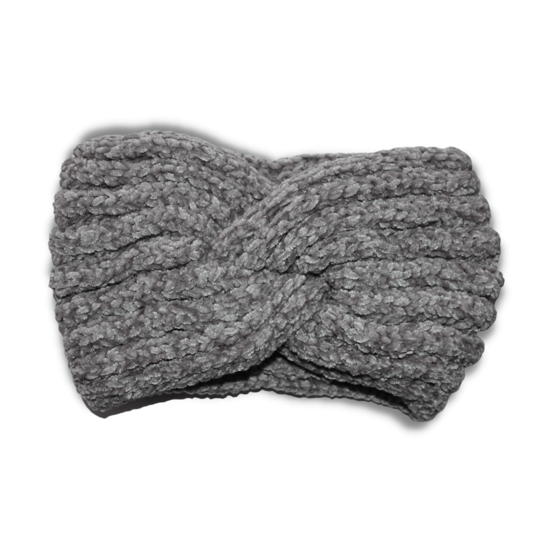 Crochet Headband infinityfashion.com.au Grey 