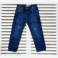 kids blue polo jeans