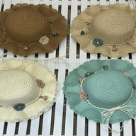 Summer hats infinityfashion.com.au White With flowers 