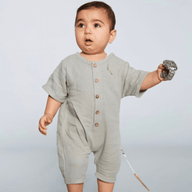 organic baby romper